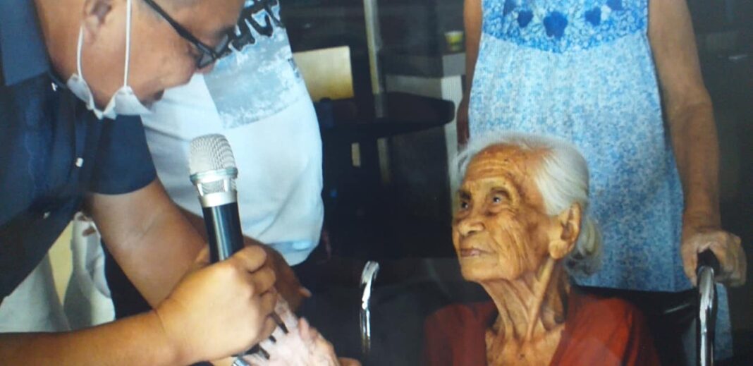 June 25 DXKS news-TUYO KA SOCORRONHON SANAN DUHA KA PILARNON NAKADAWAT NAN TIG-100 THOUSAND PESOS SA PAGKA CENTENARIAN