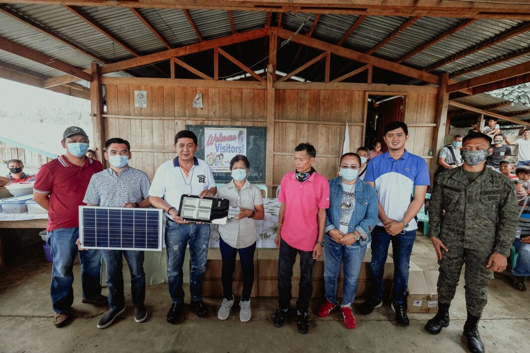 Three sitios in Caraga, DavOr get solar lights, to receive road project