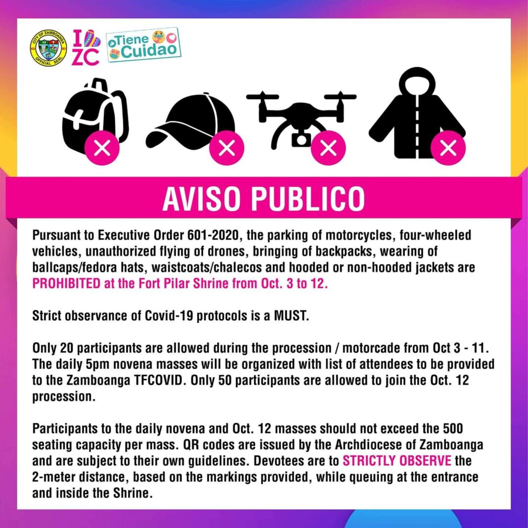 Flying Of Drones, Backpacks And Jackets Prohibited Near Fort Pilar