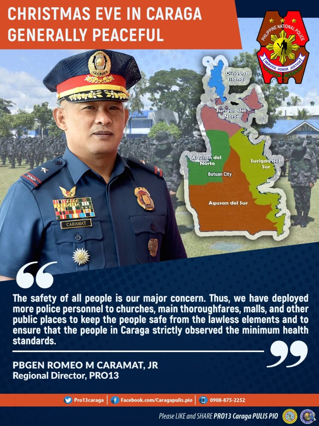 Dec 27 DXKS news-Christmas Eve in Caraga generally peaceful