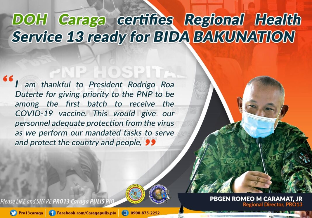 March 11 DXKS news-DOH Caraga certifies Regional Health Service 13 ready for BIDA BAKUNATION