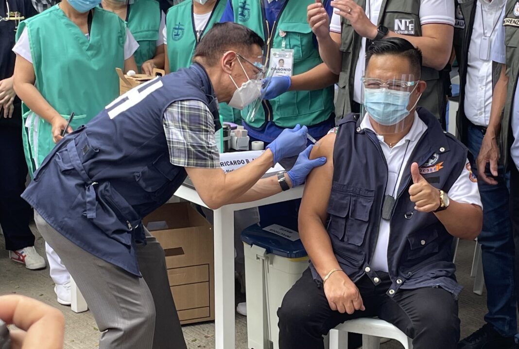 Vaccine roll-out in Davao City starts, SPMC OIC is first vaccinee