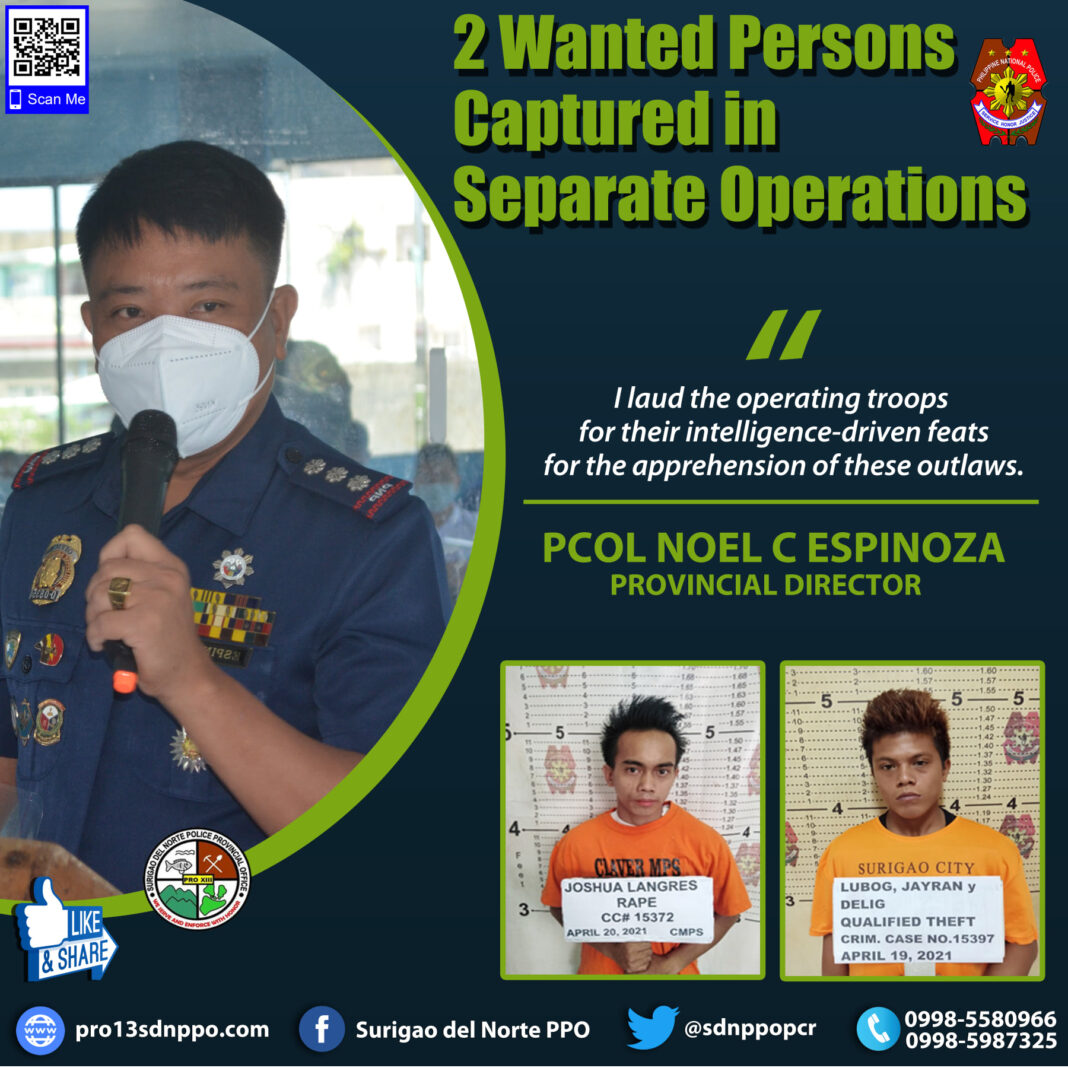 April 23 DXKS news-2 Wanted Persons Captured in Separate Operations