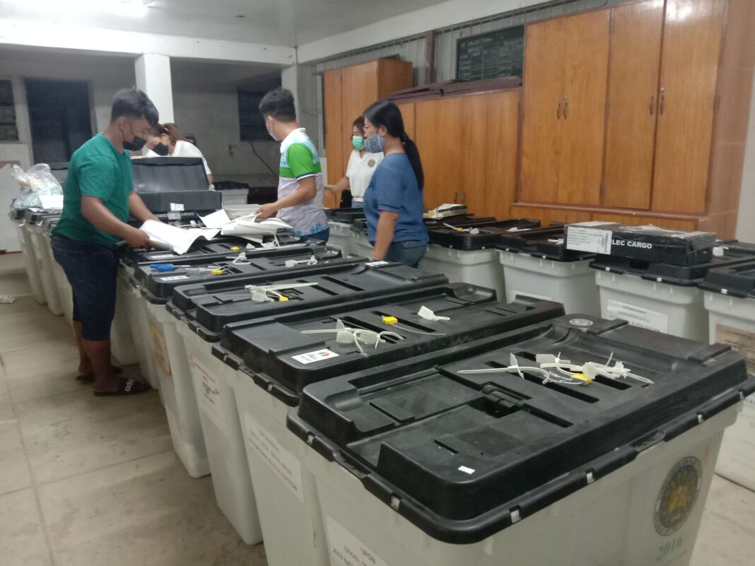 ballot boxes