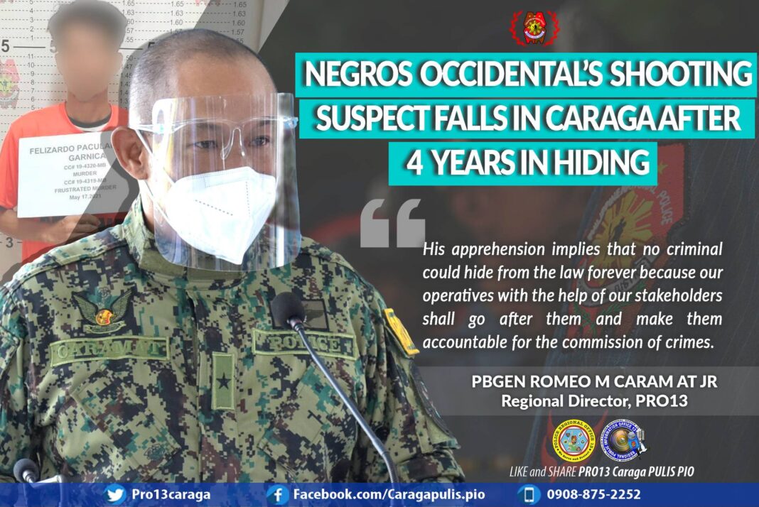 Negros Occidental’S Shooting Suspect Falls In Caraga After 4 Years In Hiding