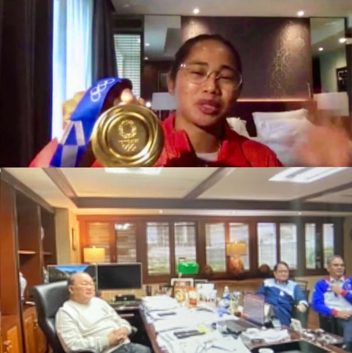 Hidilyn Diaz receives P10 M cash incentive from MVPSF.