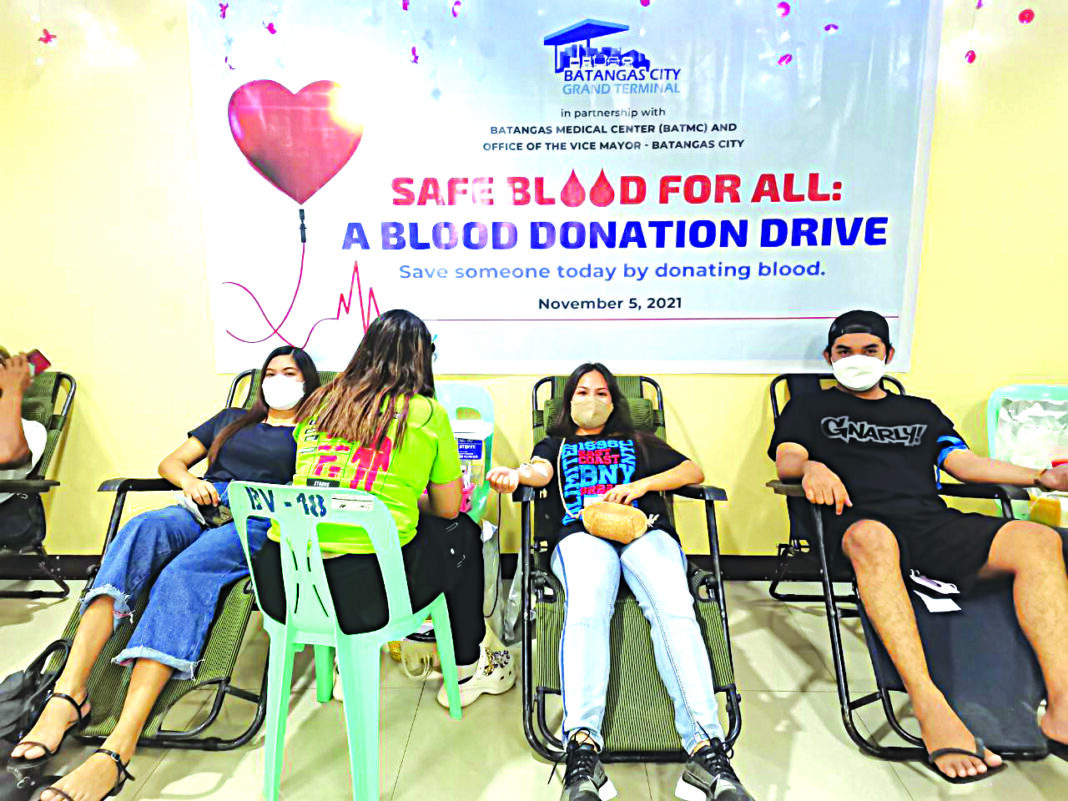 Blood donation drive held at Batangas City terminal