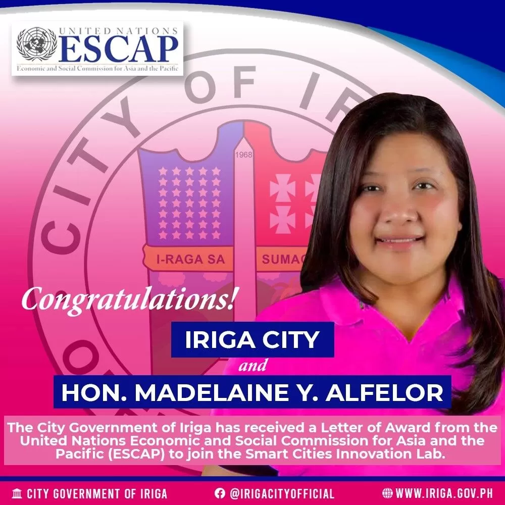 Iriga City nakatanggap ng Letter of Award