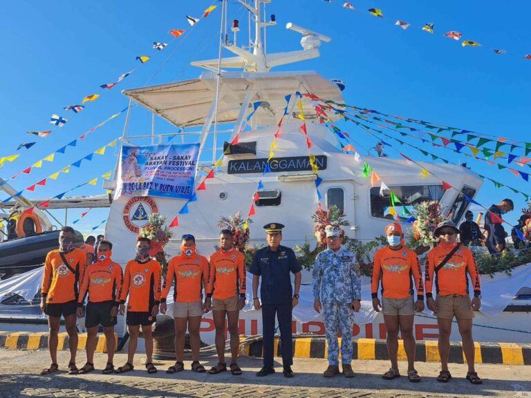 Surigao: Coast guard station Surigao del Norte provided safety to ferry and security assistance for the annual thanksgiving known as “Sakay-Sakay Abayan”