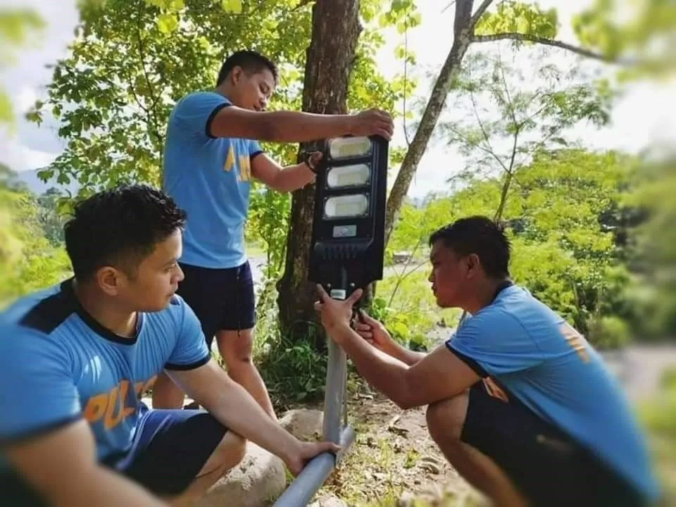 solar lights-Davao city police