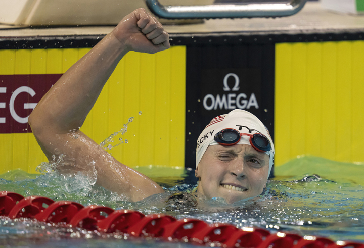 Katie Ledecky earns AP female athlete of year for 2nd time