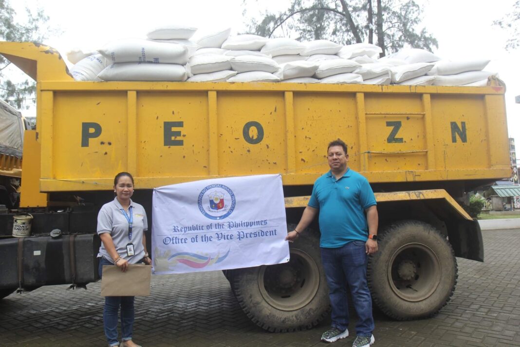 OVP sends 500 sack of rice