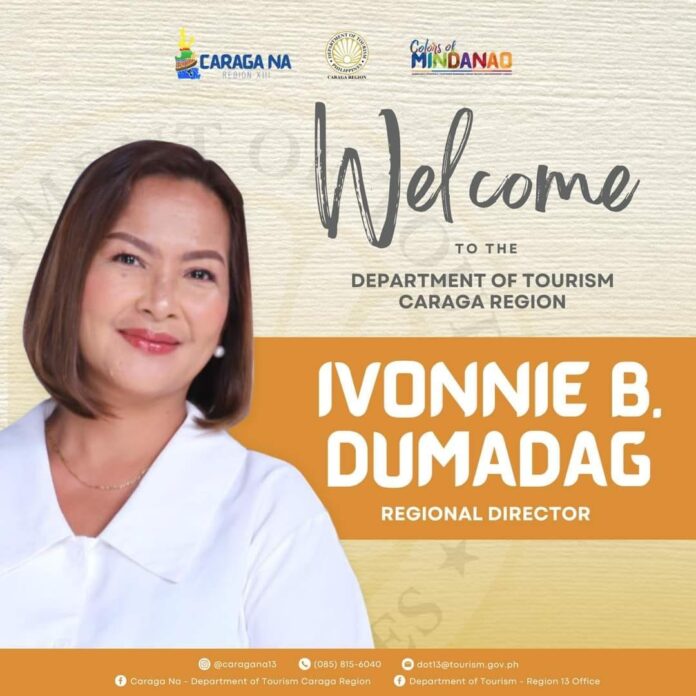 The New Department of Tourism CARAGA Regional Director Ivonnie B. Dumadag
