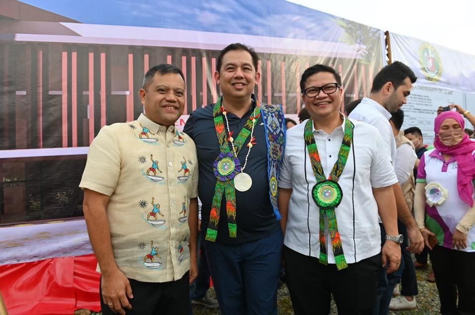 Cong. Bingo Matugas with 1st Dist. of Leyte Rep. Ferdinand Martin G. Romualdez and Majority Leader Manuel Jose "Mannix" Dalipe