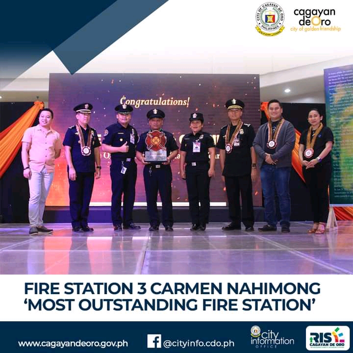 Cagayan de Oro: Fire station 3 Carmen nahimong ‘Most Outstanding Fire Station’