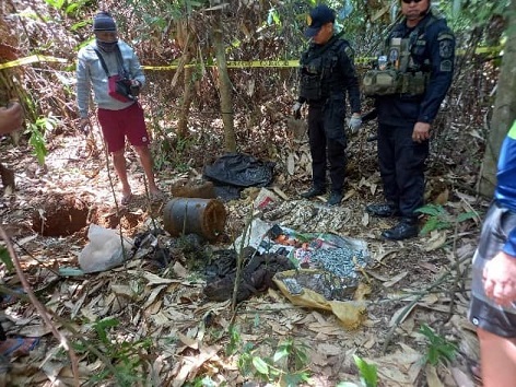 recovery of arms cache in Agusan del Sur