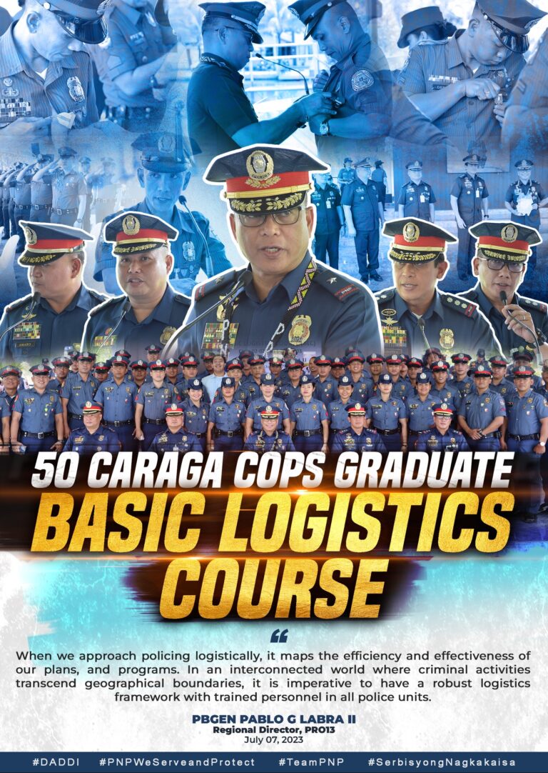 50 Caraga cops graduate Basic Logistics Course