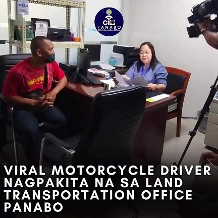 viral motorcycle driver surrendered to LTO XI Panabo