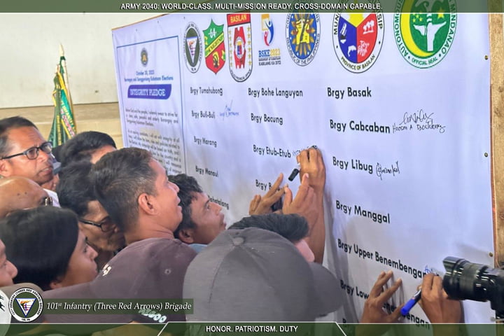Zamboanga: Candidatos de ‘BSKE’ na Sumisip ya forma ‘peace covenant’