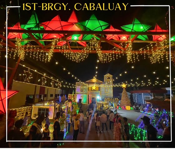Christmas village competition in Brgy. Cabaluay