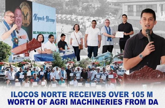 Ilocos Norte receives 105M worth of agri machineries