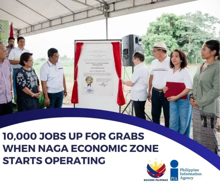 Iriga: 10,000 Jobs up for grabs when Naga economic zone starts operating
