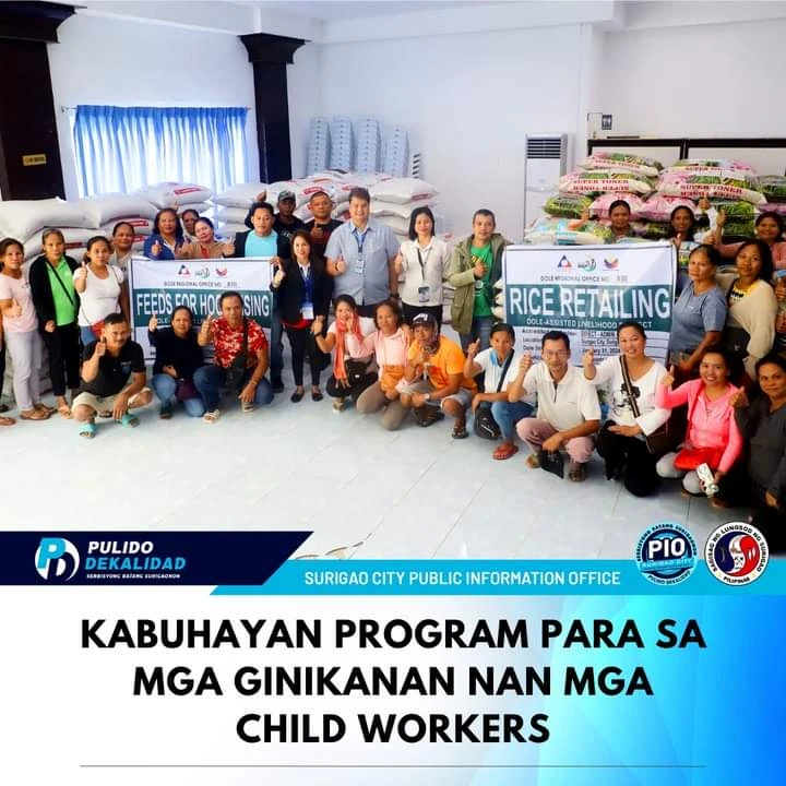 Surigao: Ginikanan nan mga child workers nakadawat nan Kabuhayan Program