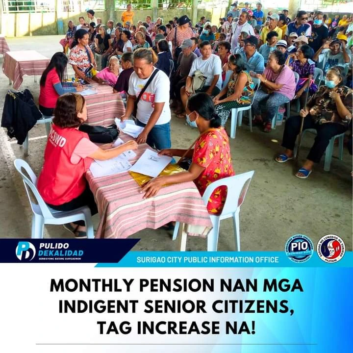 Surigao: Monthly pension nan mga Indigent Senior Citizen tag increase na