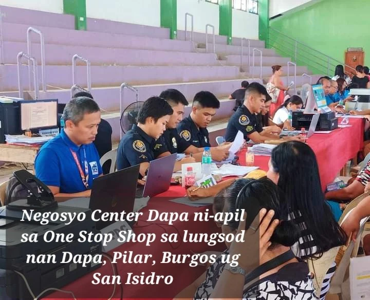 Surigao: Negosyo Center Dapa ni-apil sa One Stop Shop sa lungsod nan Dapa, Pilar, Burgos ug San Isidro