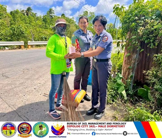 charity work on Valentine's Day by BJMP Dipolog Male Dormitory