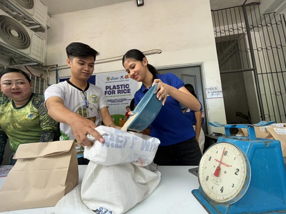 Plastic for rice project