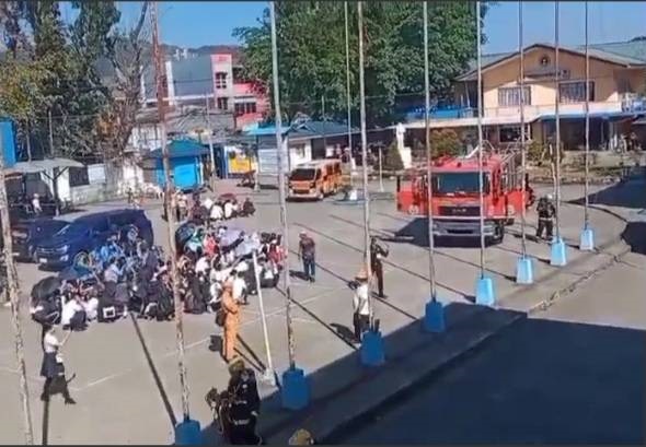 Simultaneous Fire Drill in JRMSU Campus
