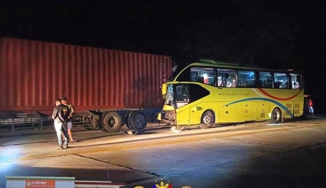 bus and truck collision