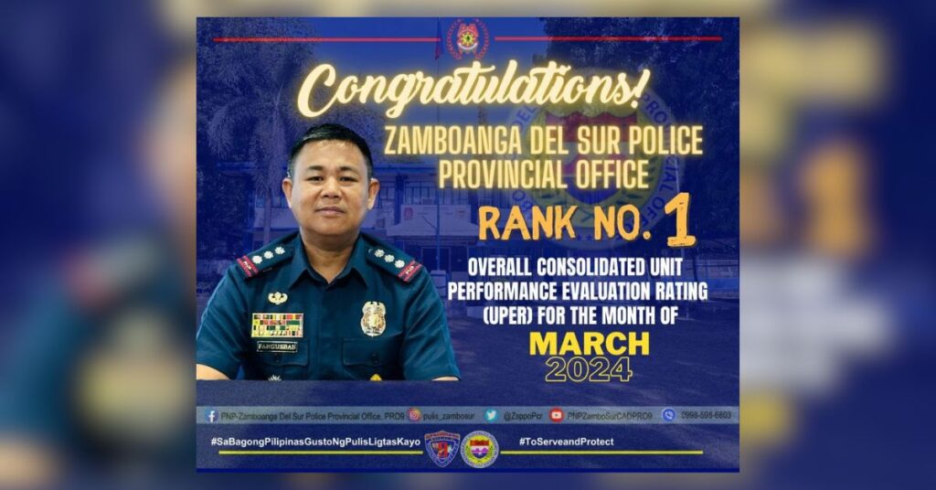 Pagadian: Zamboanga del Sur Police Provincial Office rated Rank No. 1 ...
