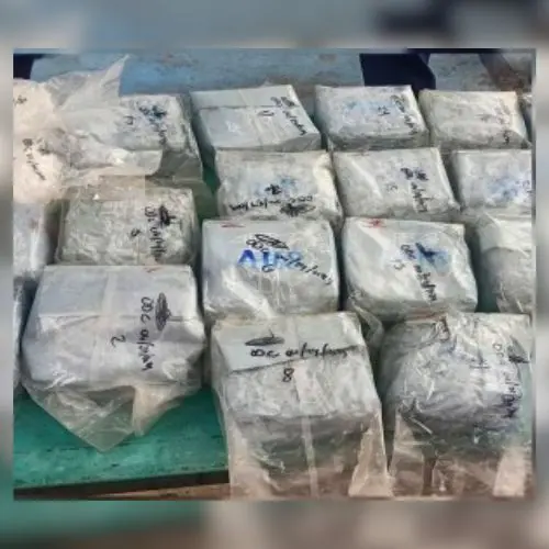 Some of the shabu found by two fishermen off the coast of San Juan, Ilocos Sur
