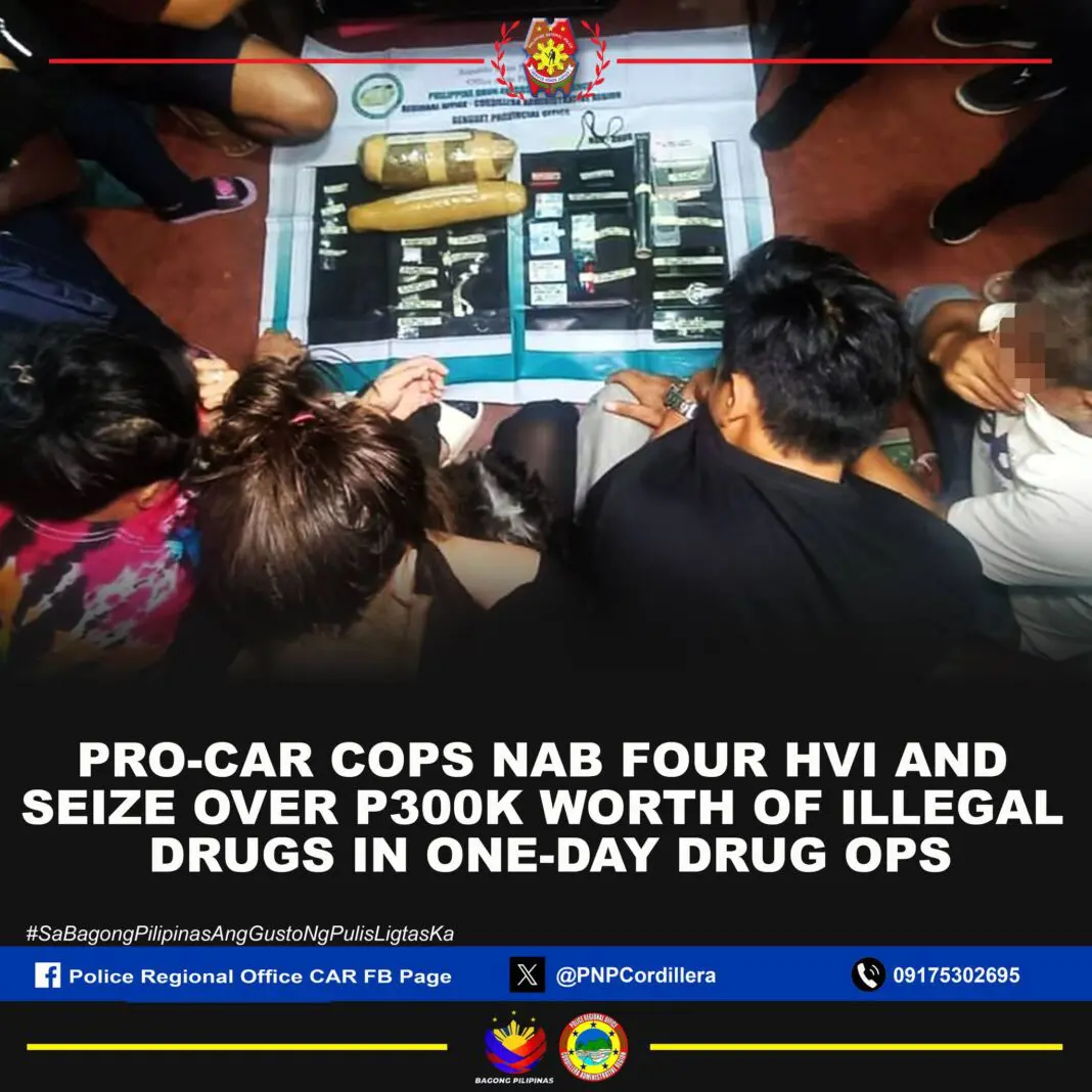 4HVI and P300K worth of illegal drugs