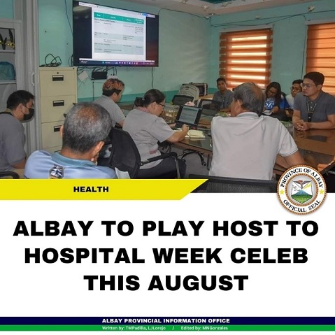 Albay to play host to Hospital Week Celeb this August