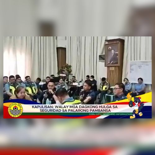No threats seen on the Palarong Pambansa 2024