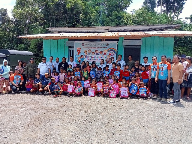 DPWH and 60IB conducts outreach program in Bagtok Elementary School-Tawinian Extension