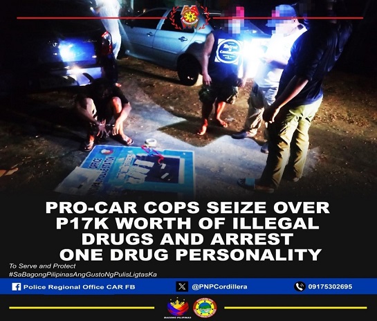 PRO CAR seized P17k worth of shabu