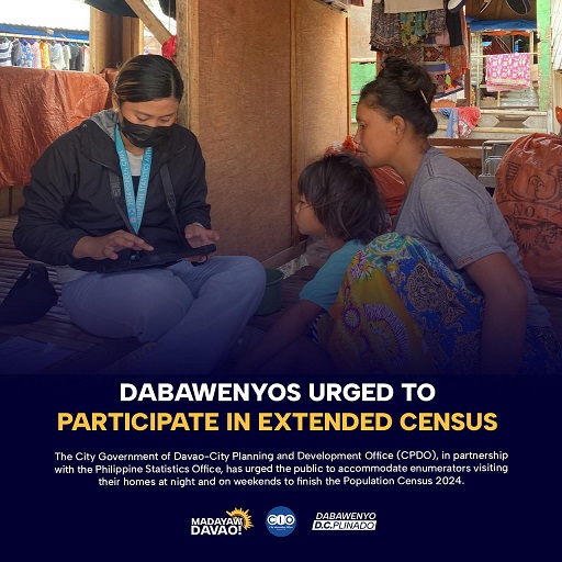 Dabawenyos urged to participate in extended census