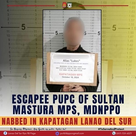 Policia ya aresta un fugitivo