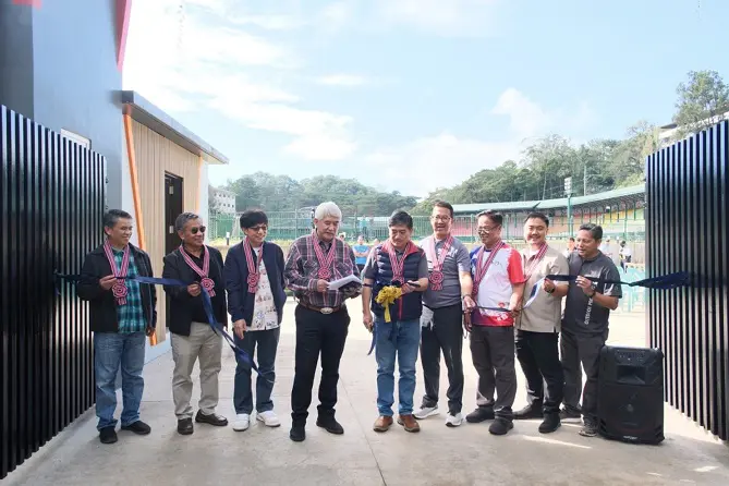 Ribbon cutting for the inauguration of the new Baguio Athletic Bowl