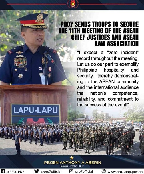 Mga sakop sa PRO-7 gipadala sa ika-11 nga meeting sa ASEAN Chief Justices ug ASEAN Law Association
