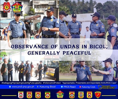 Observance of Undas in Bicol, generally peaceful