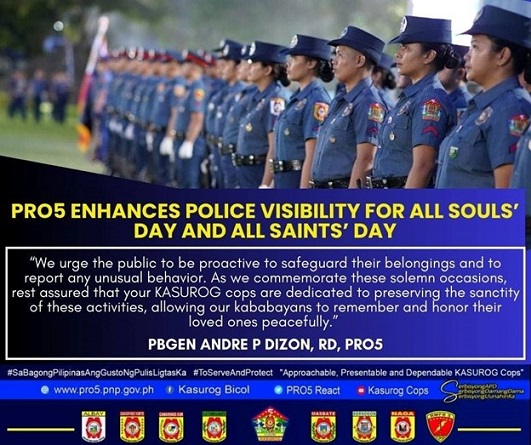 PRO5 enhances police visibility for All Souls’ Day and All Saints’ Day