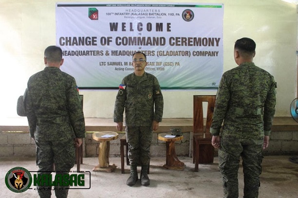 100IB ya inicia cambio na lideratos de dos unidades del battalion