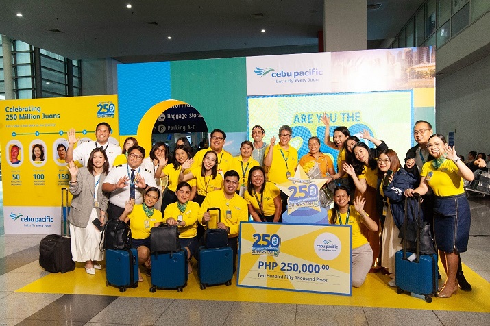 Cebu Pacific celebrates 250 millionth passenger