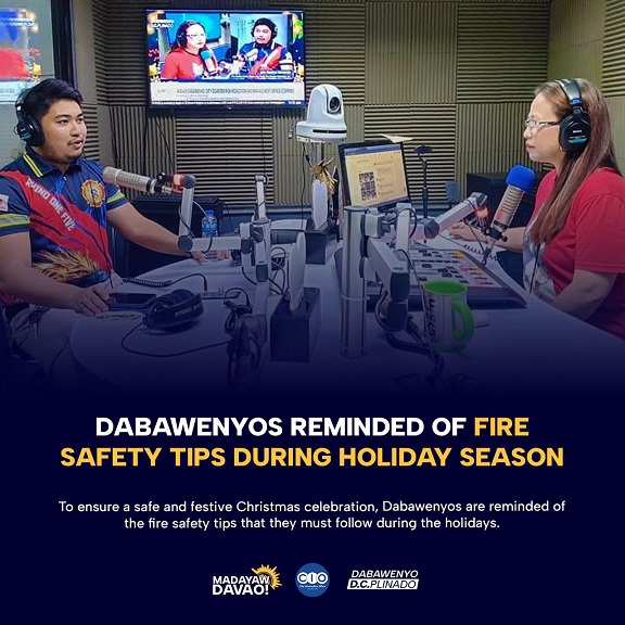 Davawenyos reminded of fire safety tips during holiday season