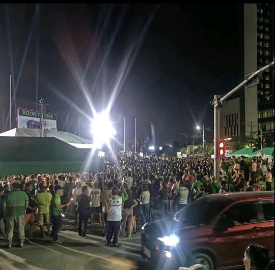 Libo-an ka mga supporters ni kanhi Mandaue City Mayor Jonas Cortes nitambong sa prayer rally